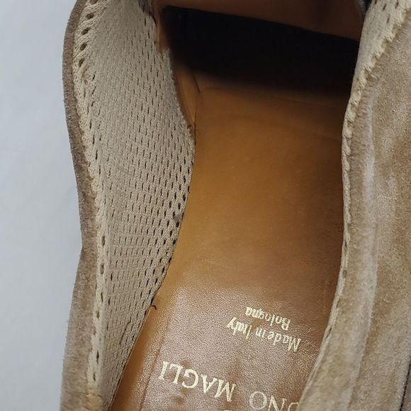 Bruno Magli Italian Lace Loafer Suede Leather Size 8 - Picture 10 of 16
